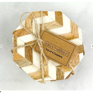 Beachly Salt Umber Coasters